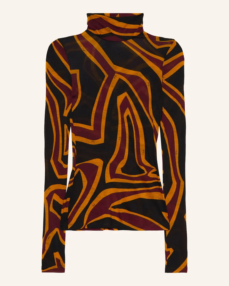 Emilio Pucci Longsleeve rot Schwarz