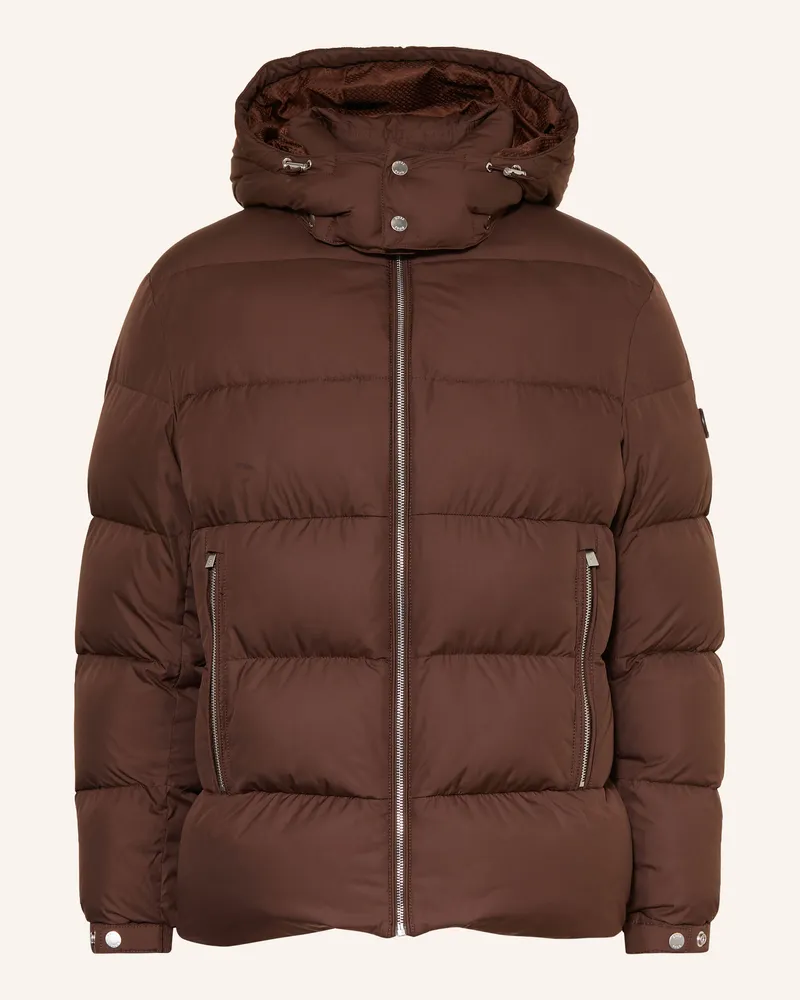 HUGO BOSS Steppjacke Colter Mit Abnehmbarer Kapuze braun Dunkelbraun