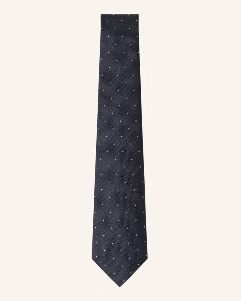 Hackett Krawatte TEXTURED SMALL DOT Blau