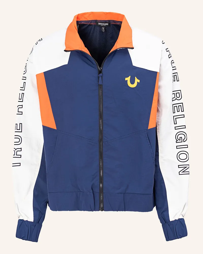 True Religion Track-Jacke Colorblocking blau Blau