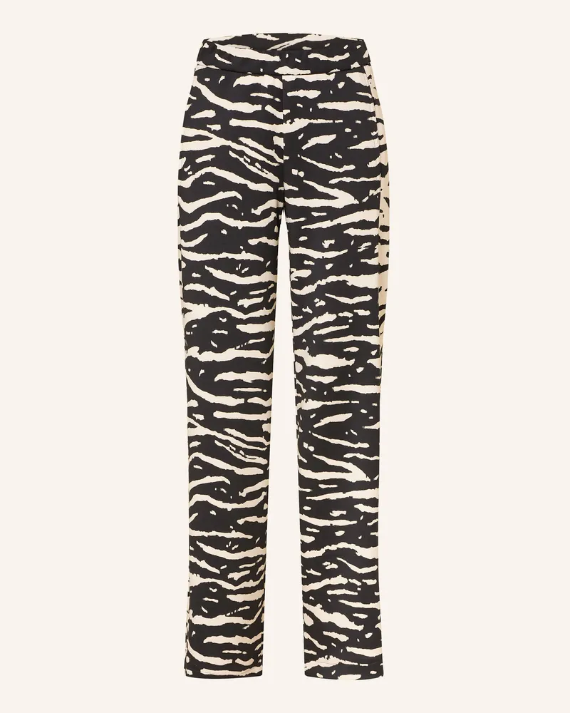 Marc Cain Marlenehose WELKOM aus Sweat Schwarz