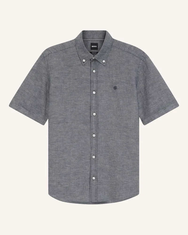 HUGO BOSS Hemd H-Liam-Bd-Sh-E-C-262 Regular Fit blau Dunkelblau