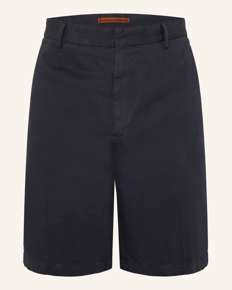 Ermenegildo Zegna Shorts Mit Leinen blau Dunkelblau