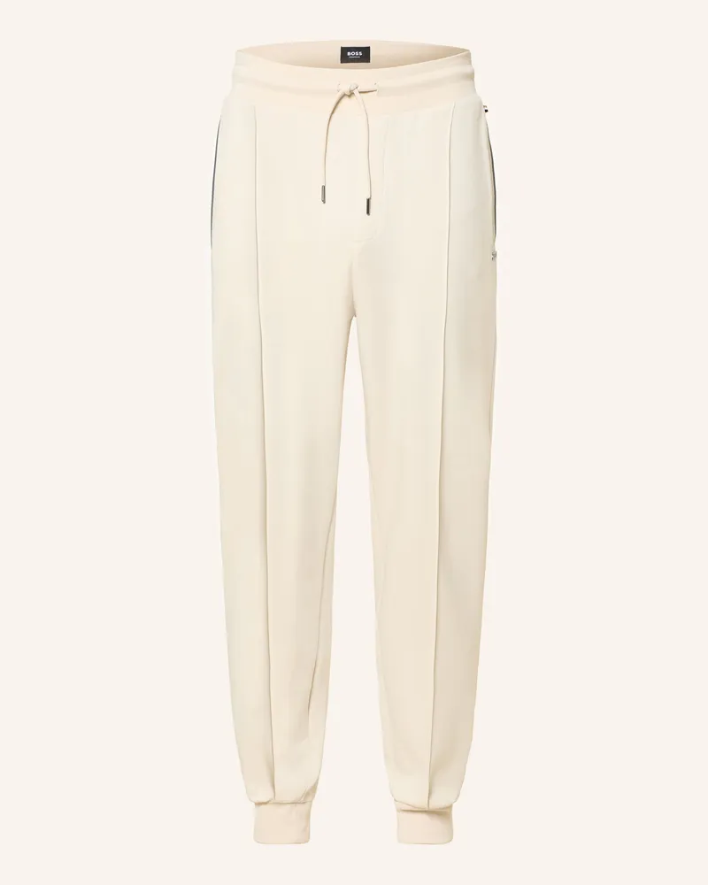 HUGO BOSS Lounge-Hose Sense weiss Creme