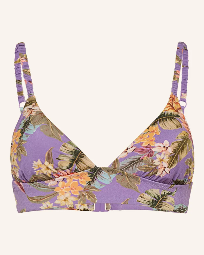 watercult Bralette-Bikini-Top Dreamscape Tropics lila Lila