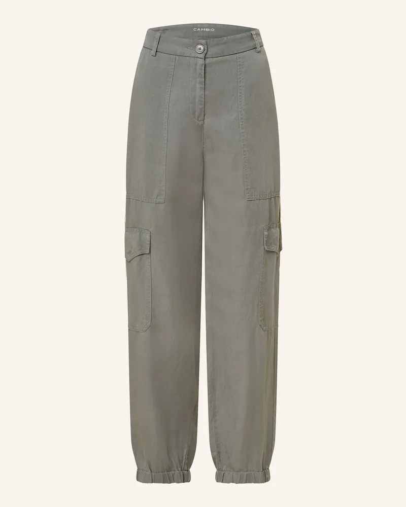 Cambio Cargohose Karo grau Grün