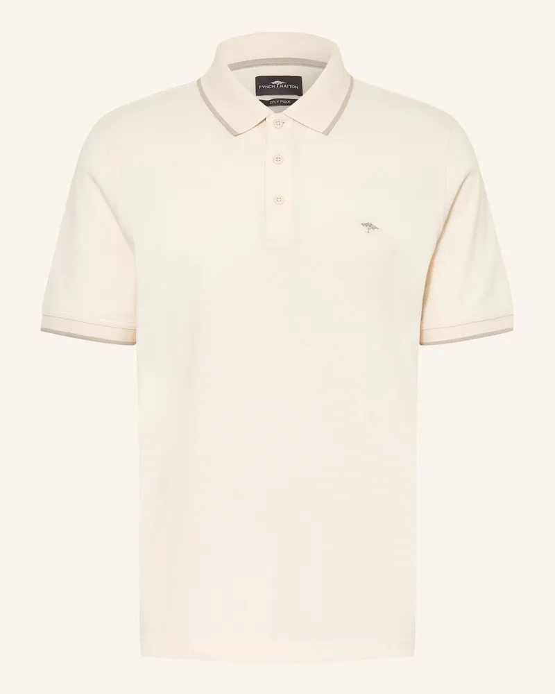 Fynch-Hatton Picqué-Poloshirt Regular Fit weiss Creme