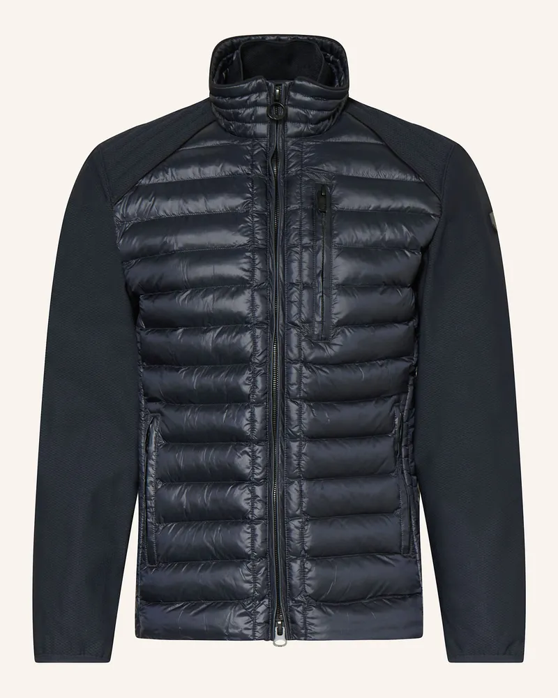 Wellensteyn Steppjacke MOL im Materialmix Dunkelblau