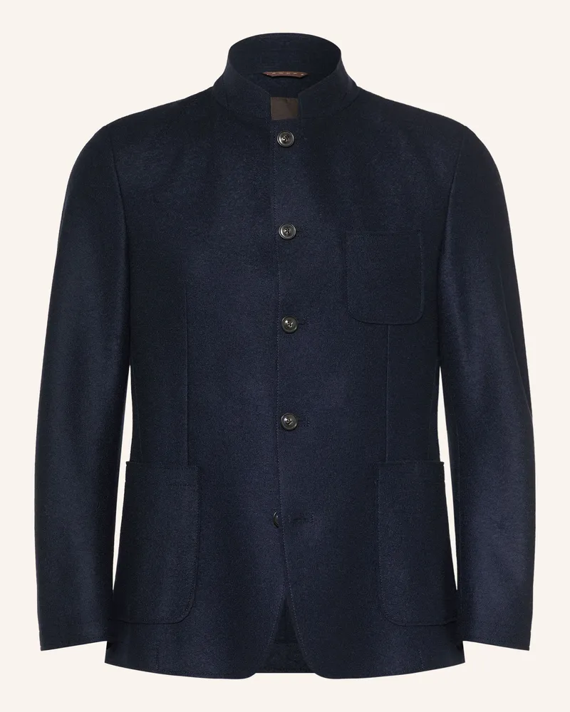 windsor. Sakko Tesso Shaped Fit blau Dunkelblau