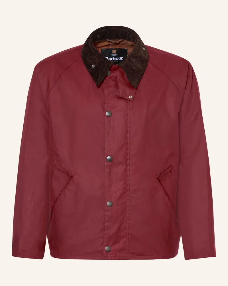 Barbour Jacke rot Dunkelrot