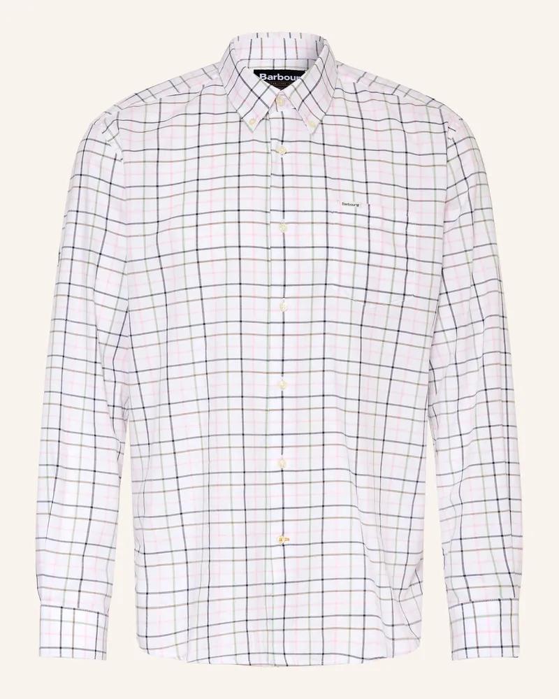 Barbour Hemd Caswell Regular Fit rosa Weiss