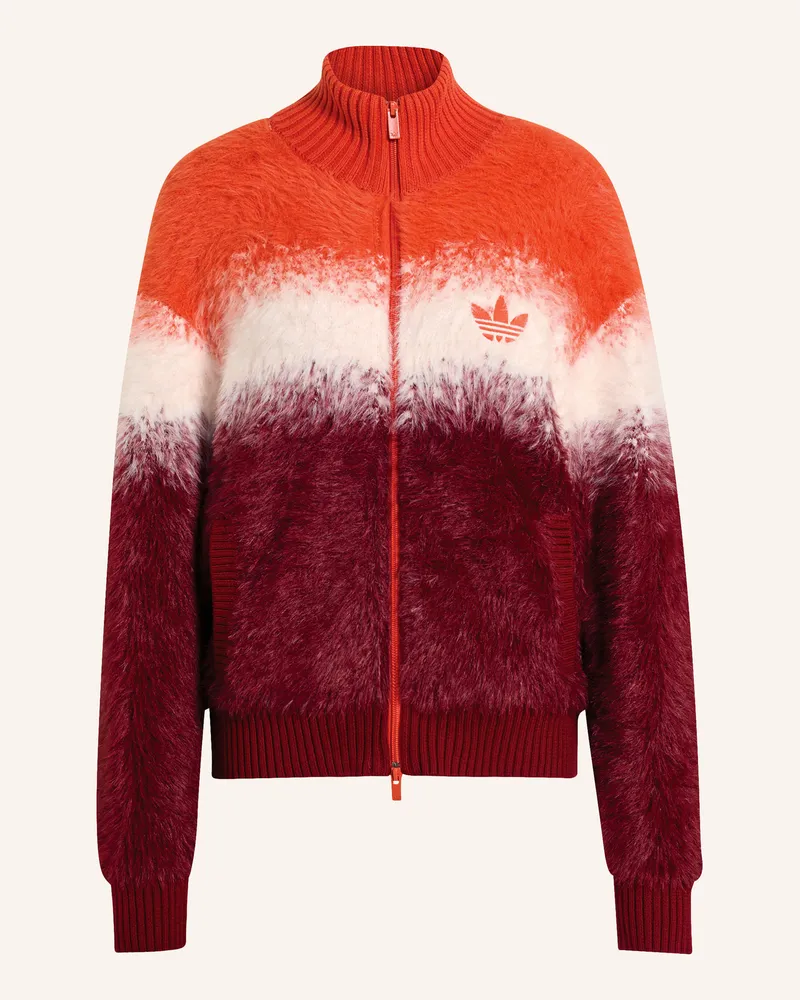 adidas Strickjacke Kn Fluf Hair Tt rot Orange