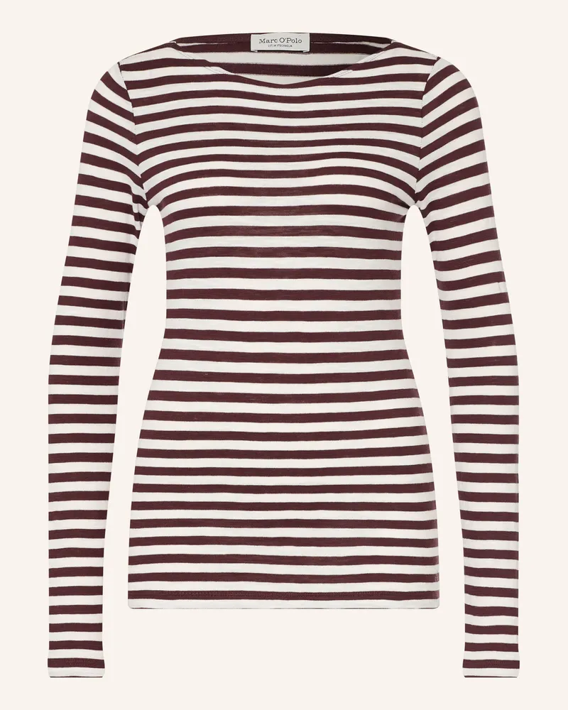 Marc O'Polo Longsleeve rot Braun