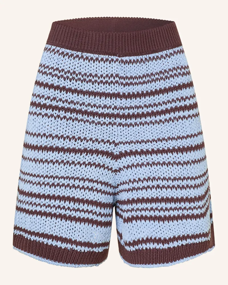 Marc O'Polo Strickshorts braun Dunkelbraun