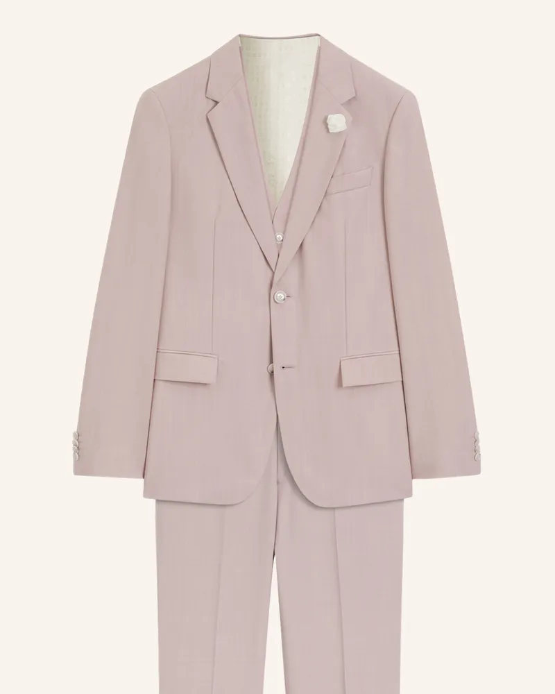 HUGO BOSS Business Anzug H-Houston-3pcs-262 Slim Fit pink Hellrosa