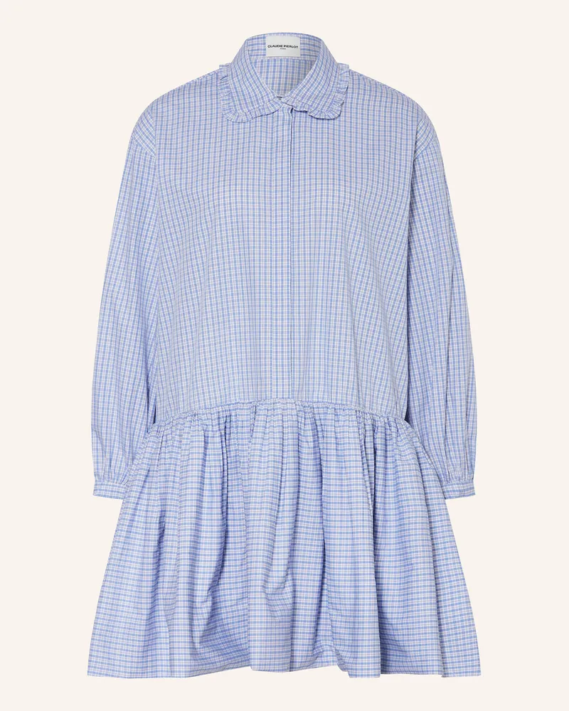 Claudie Pierlot Hemdblusenkleid Hellblau