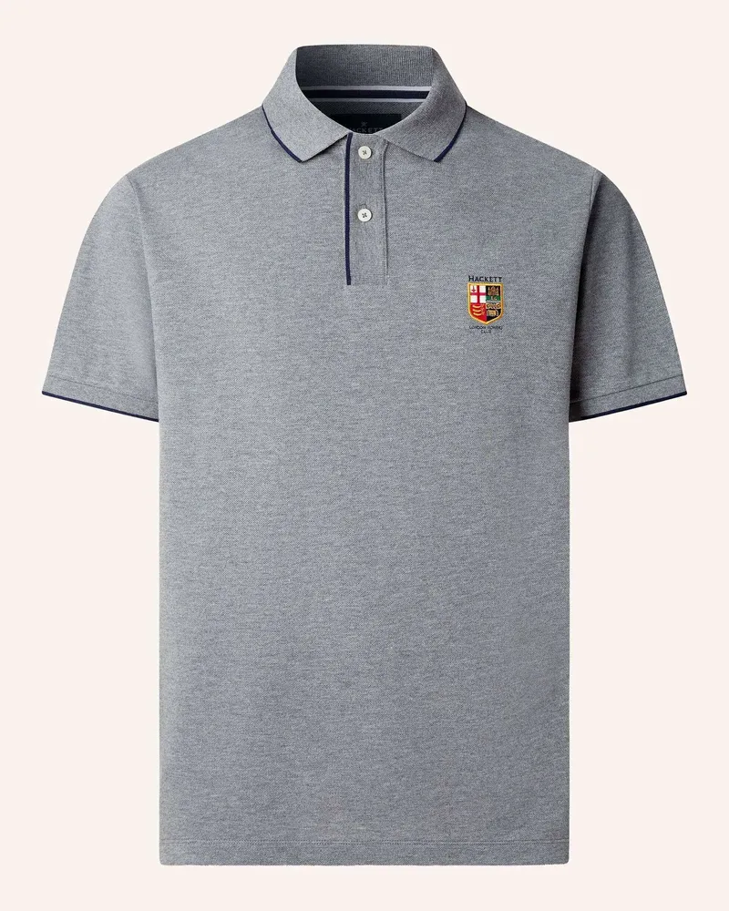 Hackett Poloshirt Heritage Lrc Small Lgo grau Hellgrau