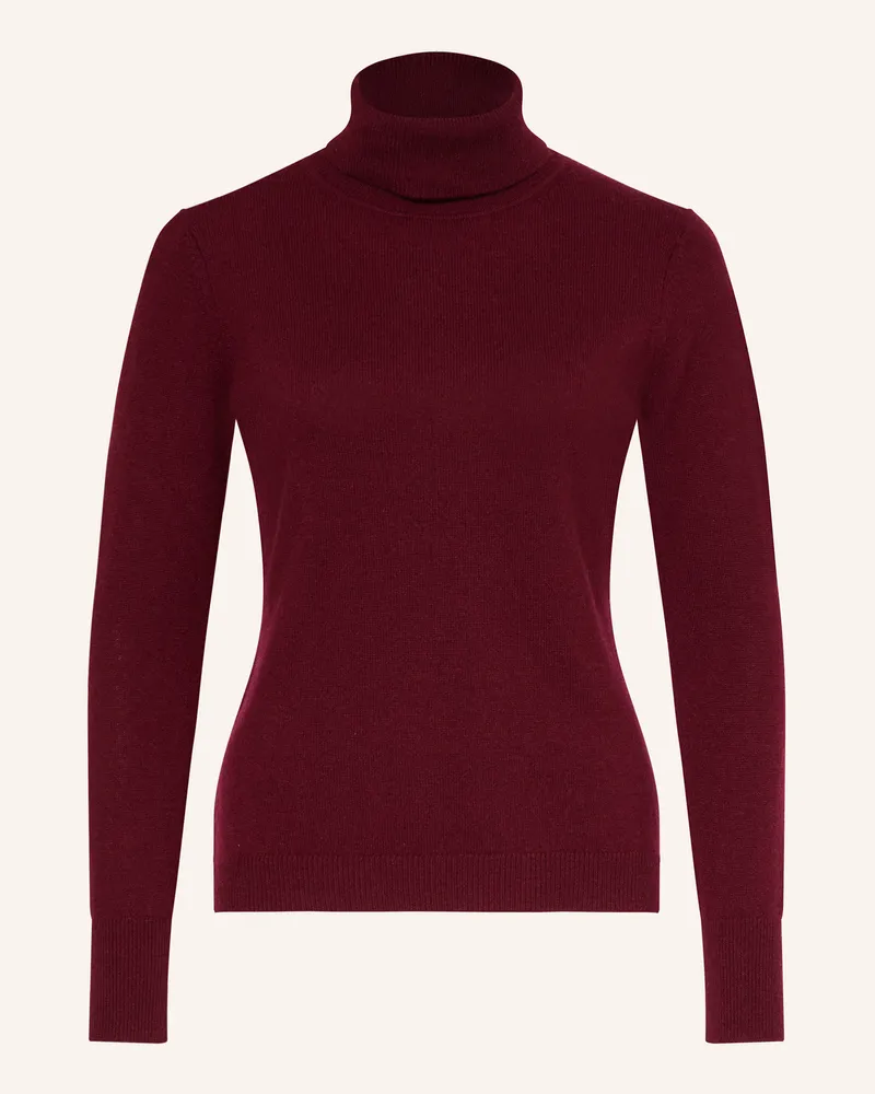 Darling Harbour Rollkragenpullover aus Cashmere Bordeaux