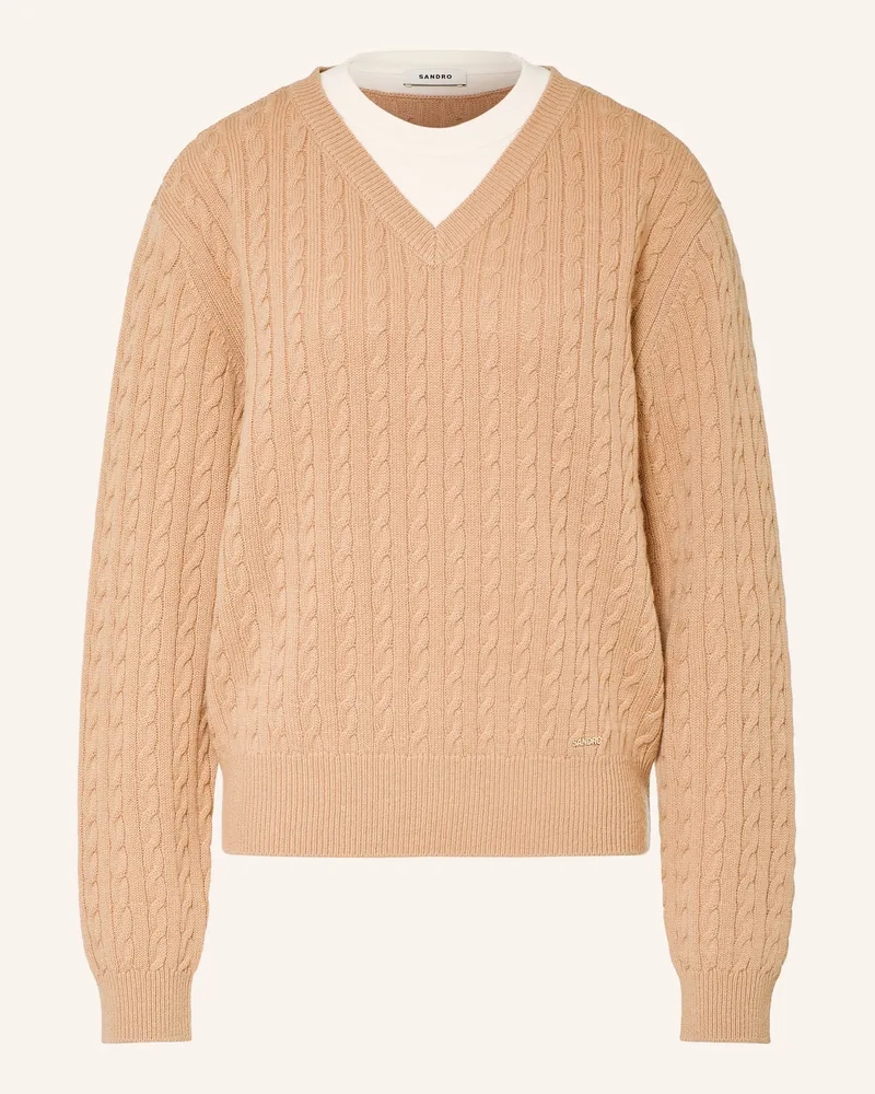Sandro Pullover beige Camel