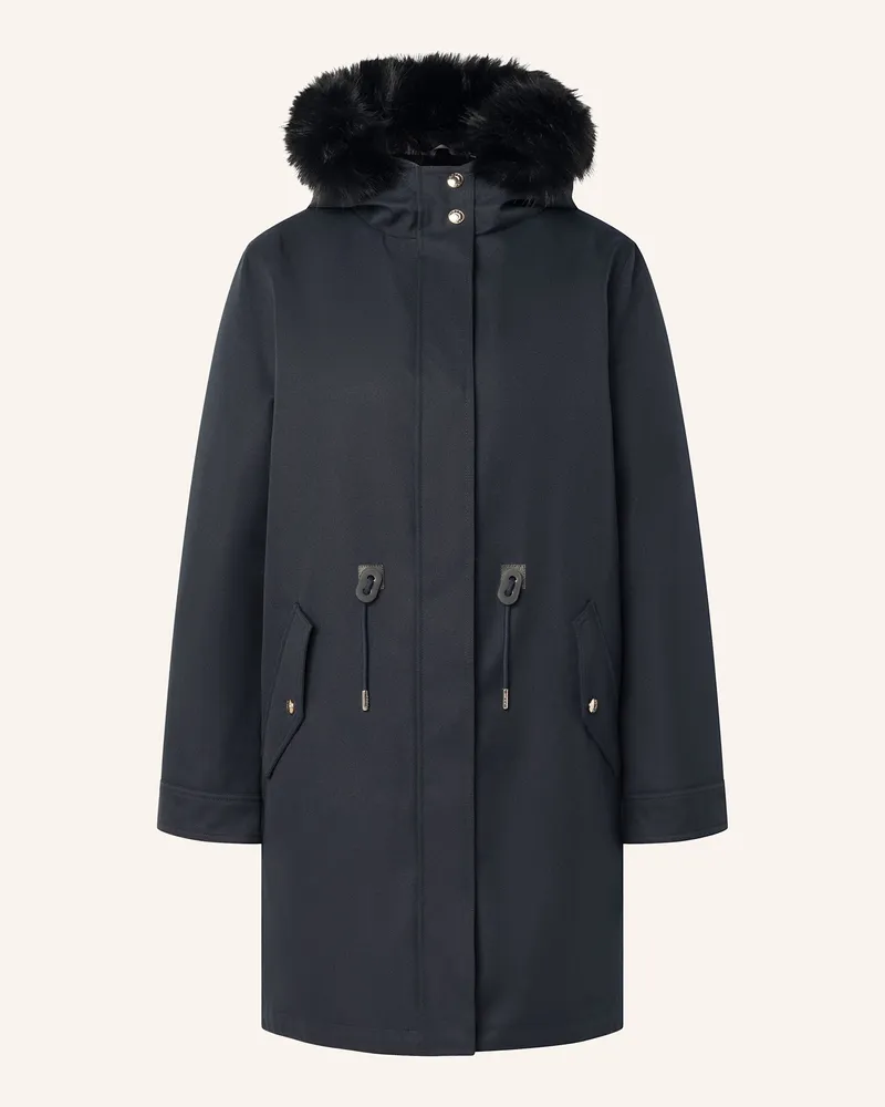 JOOP! Parka CLAIRE mit abnehmbarem Kunstfell Dunkelblau