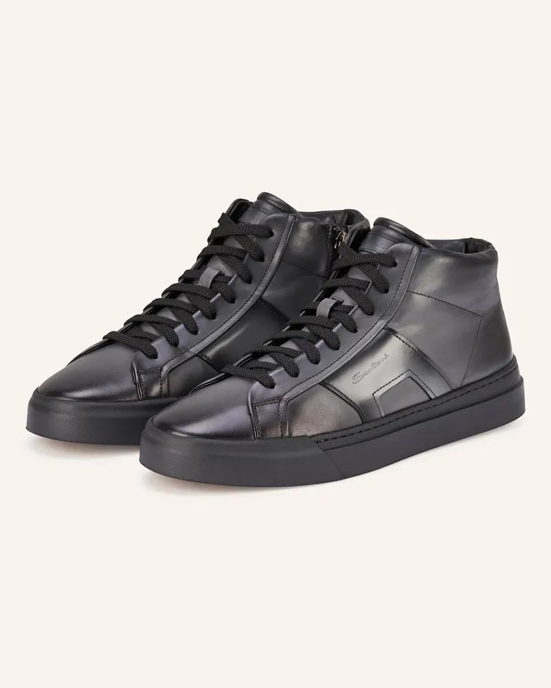 Santoni Hightop-Sneaker grau Dunkelgrau