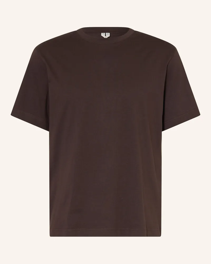 Arket T-Shirt braun Dunkelbraun