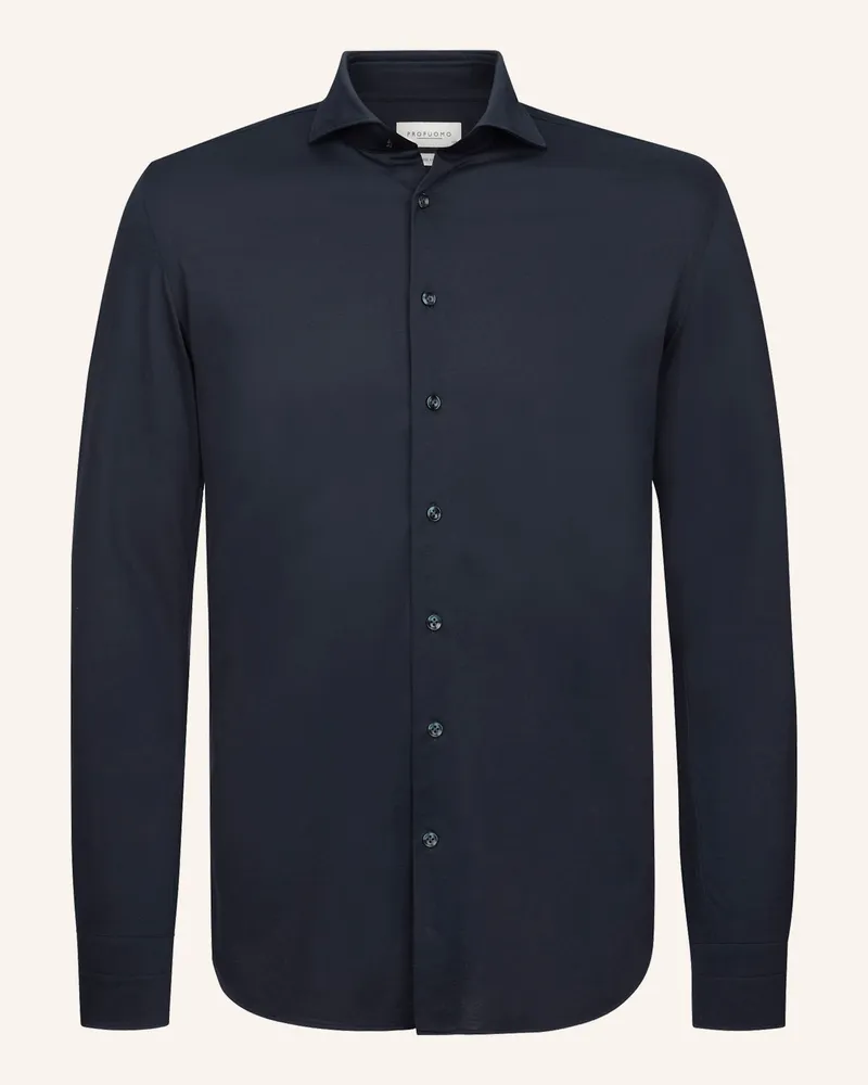 Profuomo Hemd Slim Fit blau Dunkelblau
