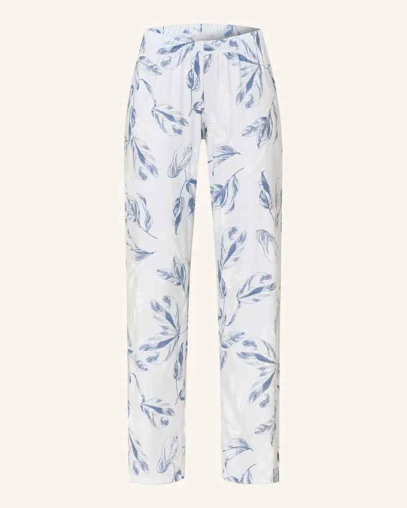 Hanro Schlafhose LOUNGY NIGHTS Hellblau