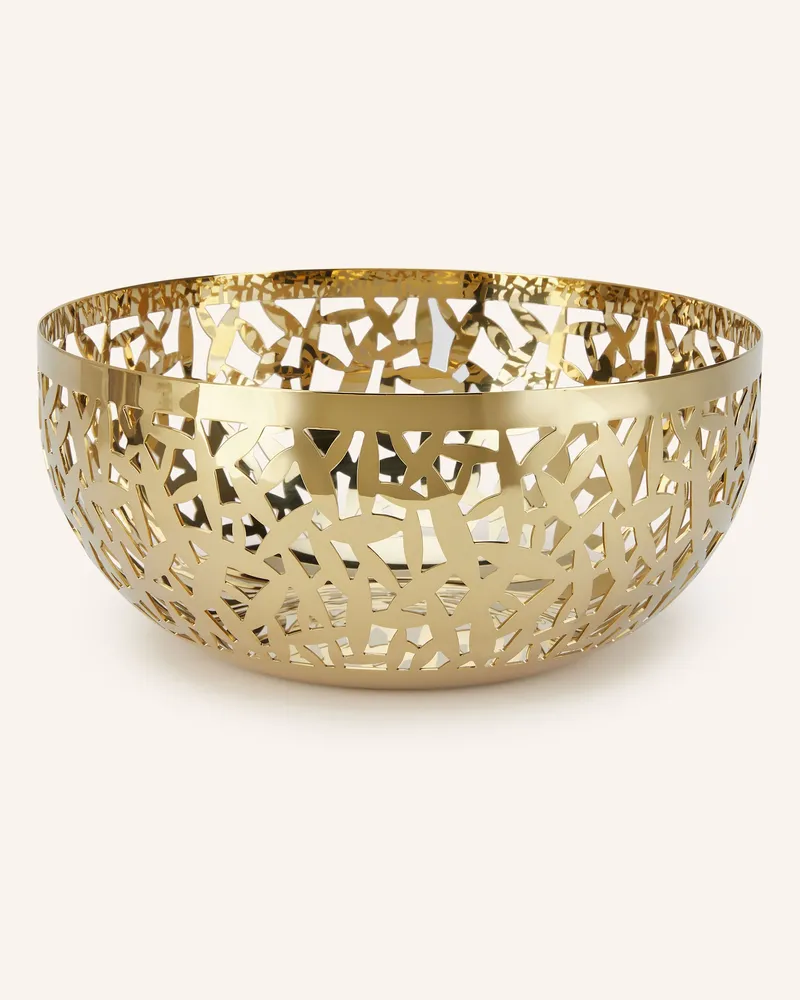 Alessi Obstschale Cactus gold Gold