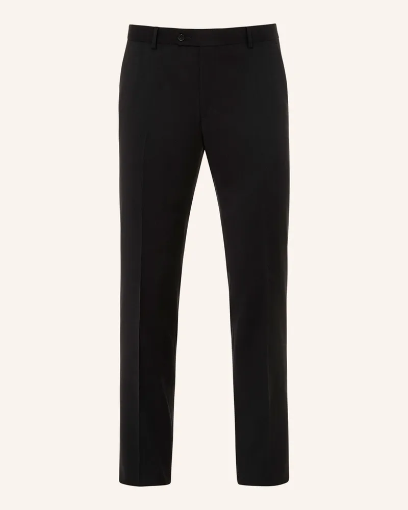 Benvenuto Anzughose Nero Modern Fit schwarz Schwarz
