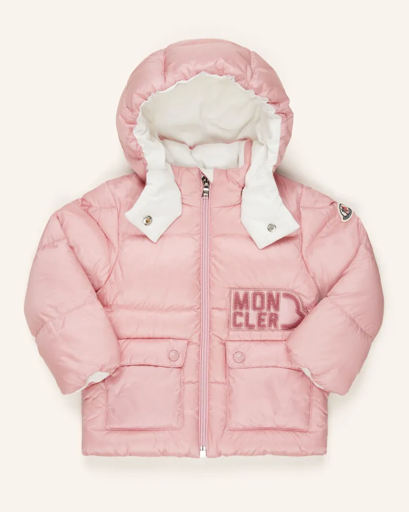 Moncler Daunenjacke ABBAYE mit abnehmbarer Kapuze Rosa