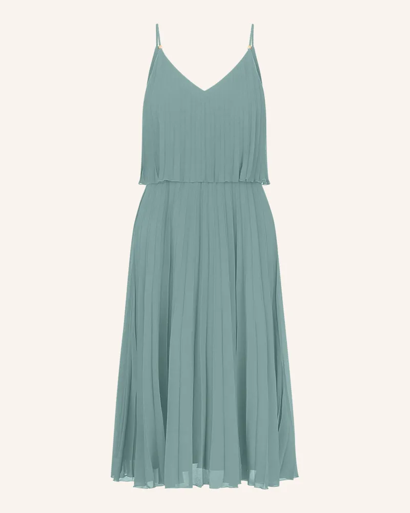 Apart kurzes Plisseekleid Hellgrün