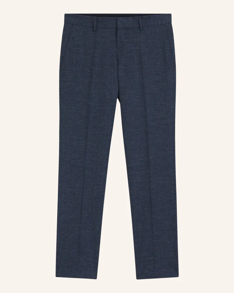HUGO BOSS Business Hose H-GENIUS-253 Slim Fit Dunkelblau