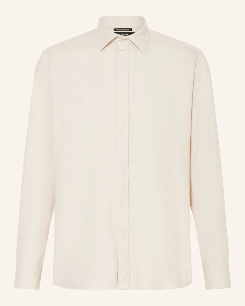 G-STAR RAW Hemd Regular Fit beige Creme