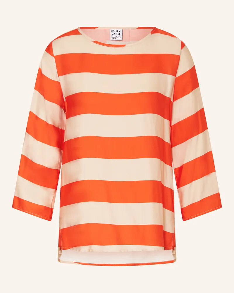 Emily van den Bergh Blusenshirt mit 3/4-Arm Beige