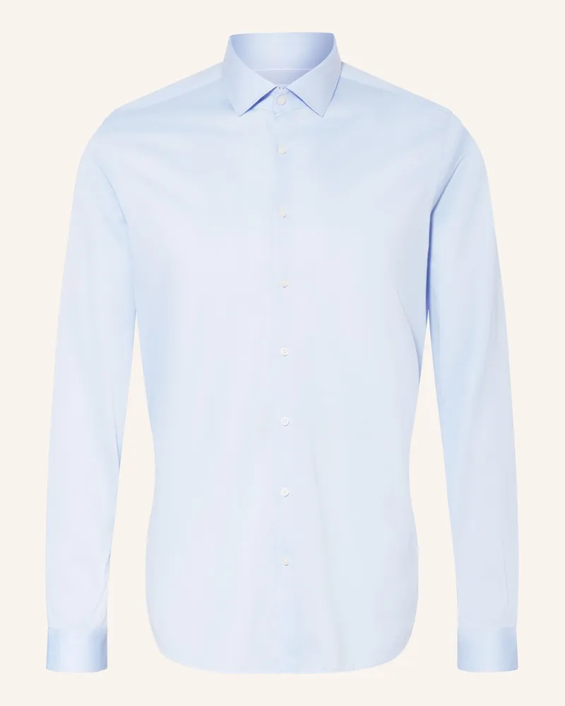 paul Jerseyhemd Shaped Fit blau Hellblau