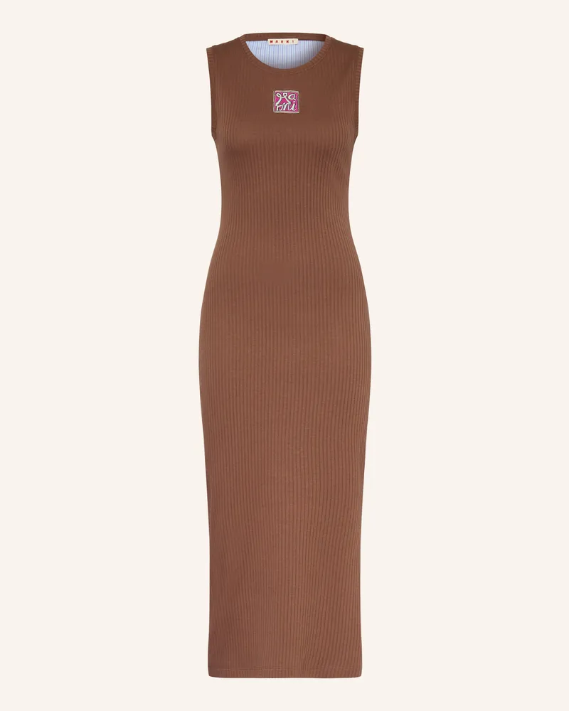 Marni Jerseykleid braun Braun
