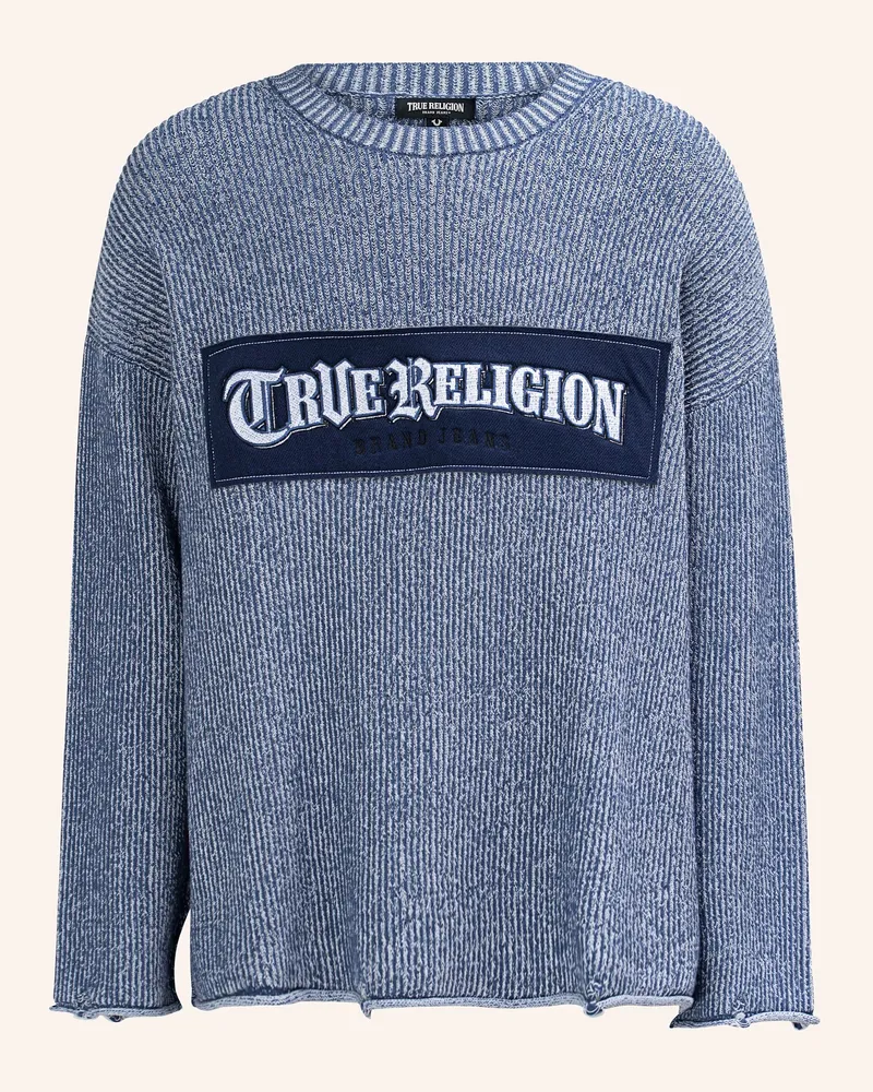 True Religion Sweater blau Blau