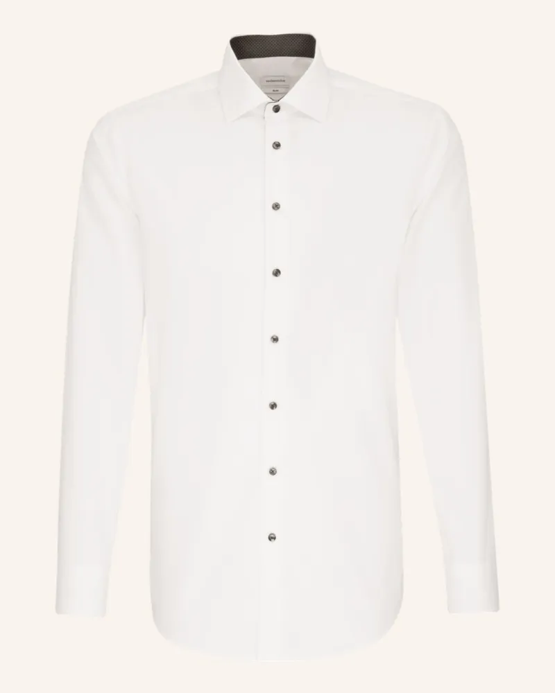 Seidensticker Business Hemd Slim Fit Weiss