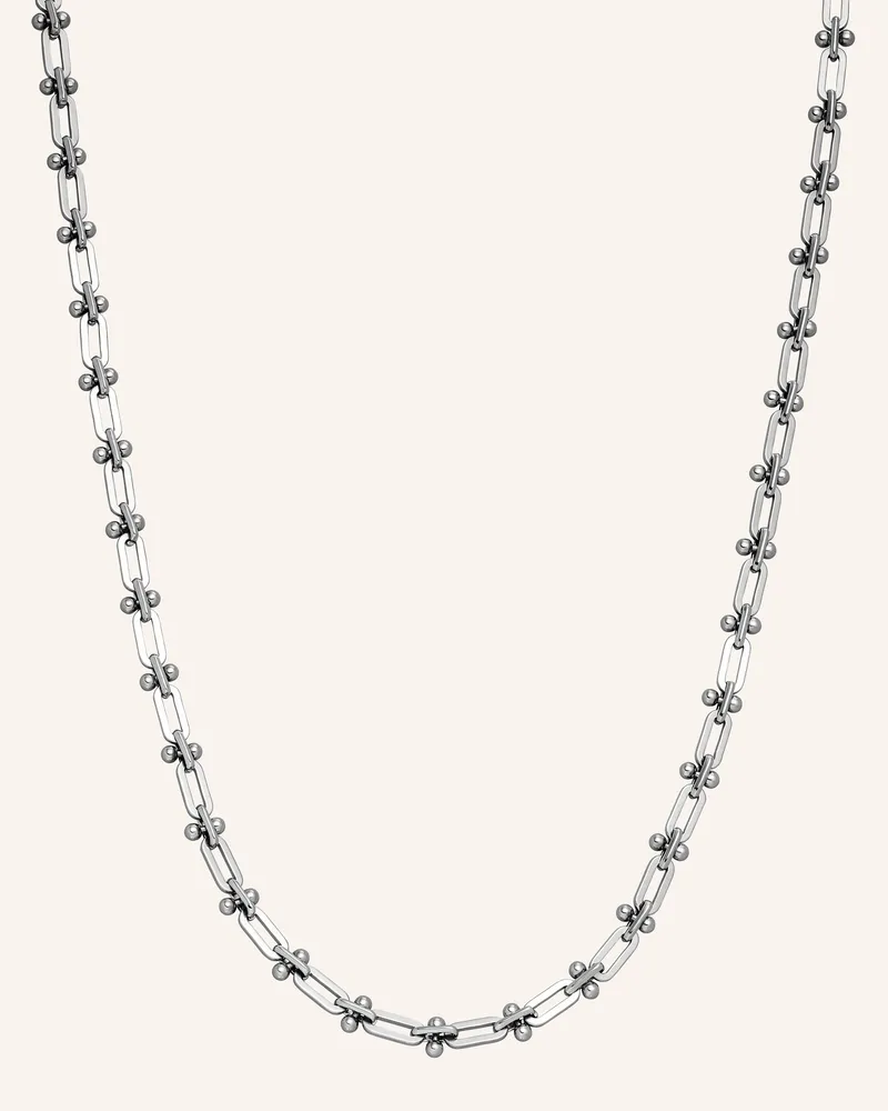 Liebeskind Halskette  Aus  Edelstahl silber Silber
