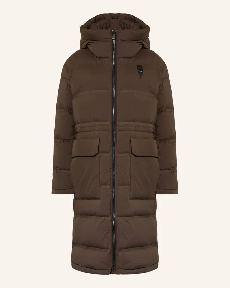 Blauer Daunenmantel Auck braun Braun