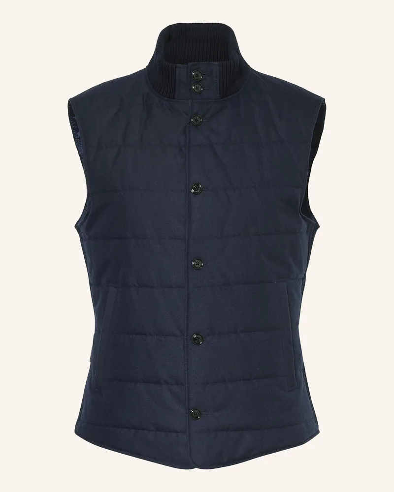 JOOP! Steppweste WERMUT im Materialmix Dunkelblau