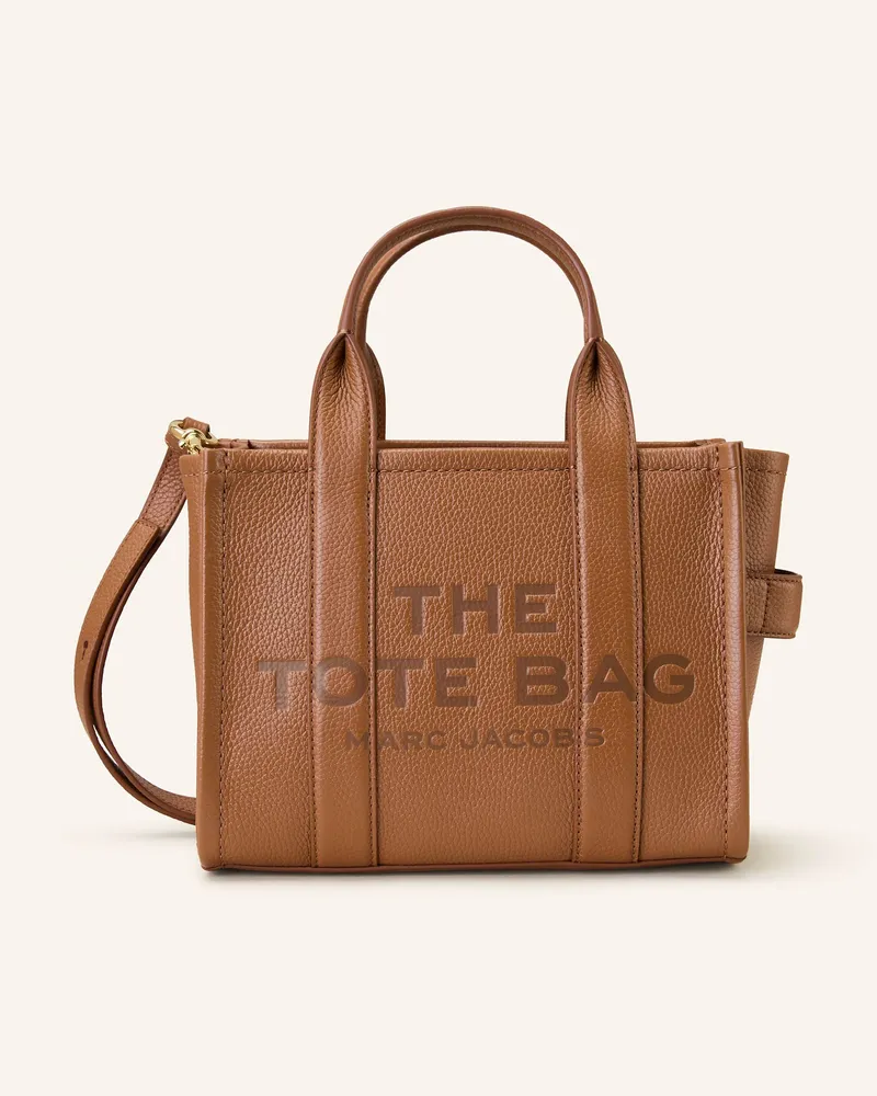 Marc Jacobs Shopper THE SMALL TOTE BAG LEATHER Cognac