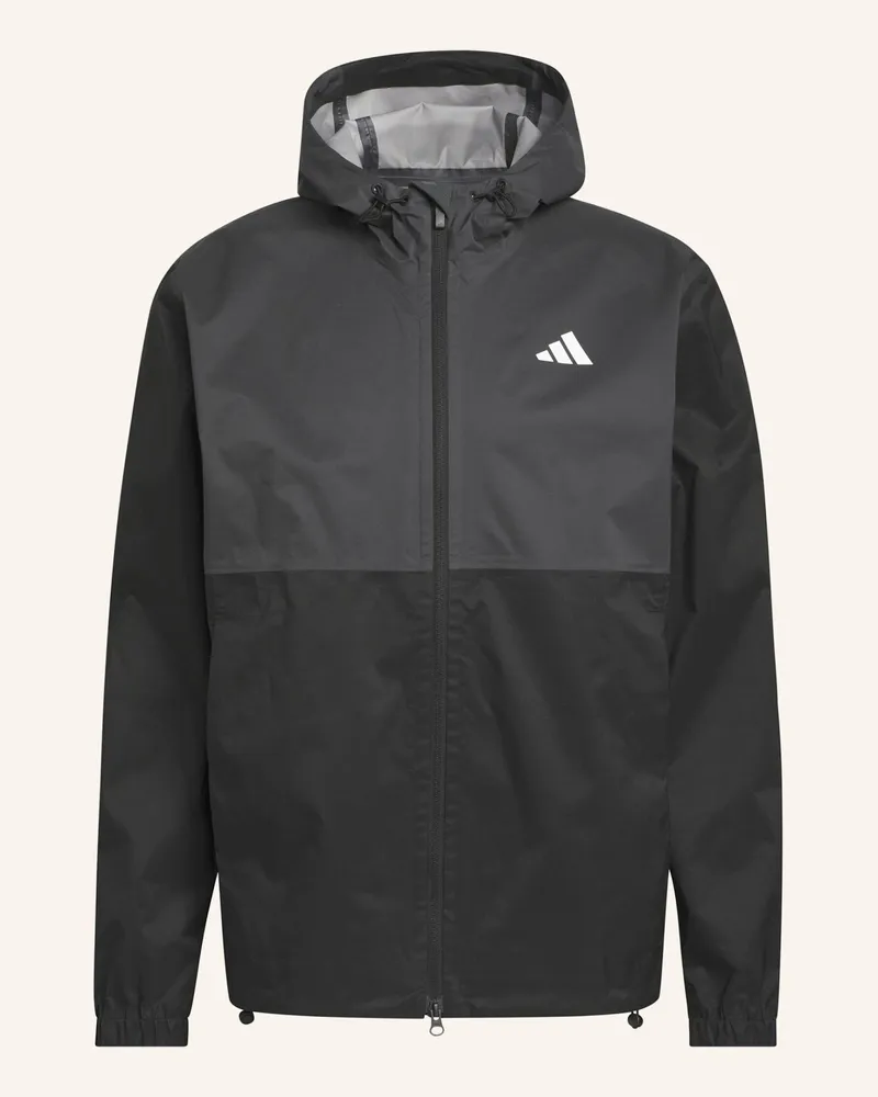 adidas ultimate365 Climaproof Jacke, Durchgehender Reissverschluss schwarz Schwarz