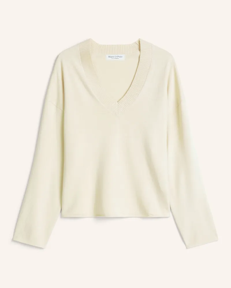 Marc O'Polo V-Neck-Pullover beige Creme