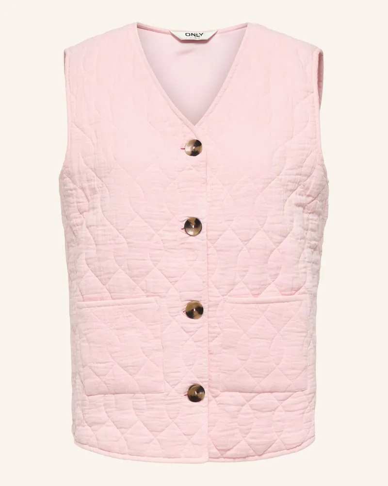 only Steppweste rosa Hellrosa