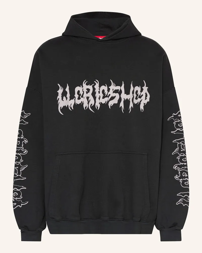 032c Oversized-Hoodie Faithless schwarz Schwarz