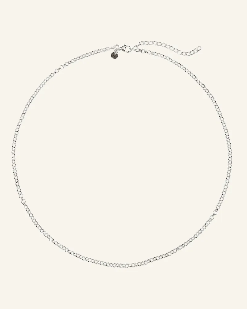 POMPIDOU Halskette Mini Rolo Circle By Glambou silber Silber