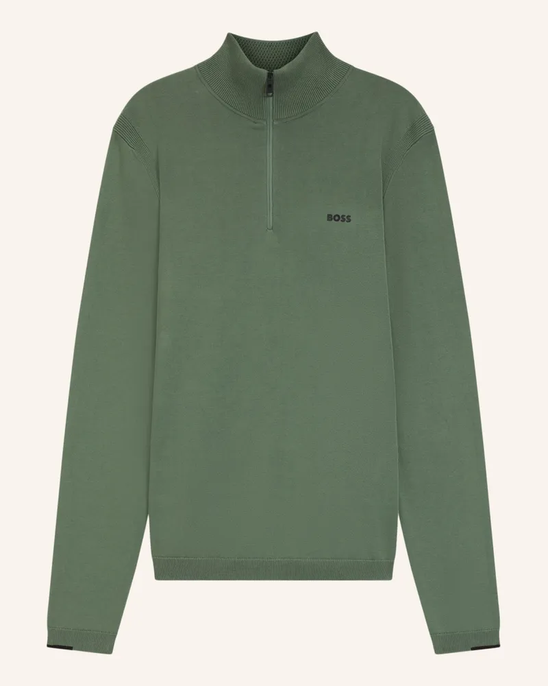 HUGO BOSS Pullover K_EVER-X QZ Regular Fit Grün