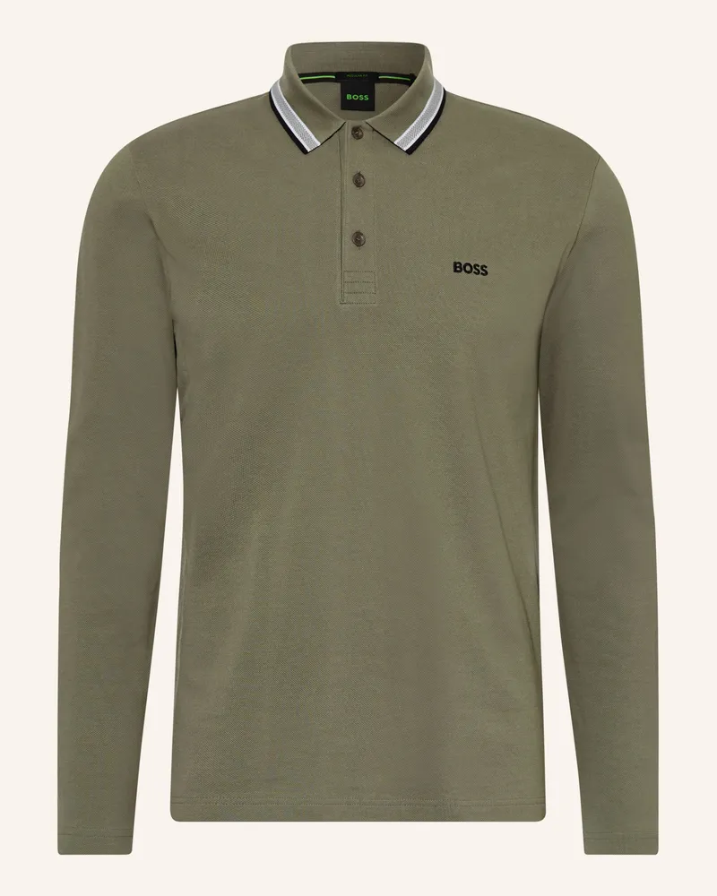 HUGO BOSS Piqué-Poloshirt Plisy Regular Fit beige Khaki